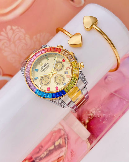 Reloj Rolex Daytona Piedras Mujer