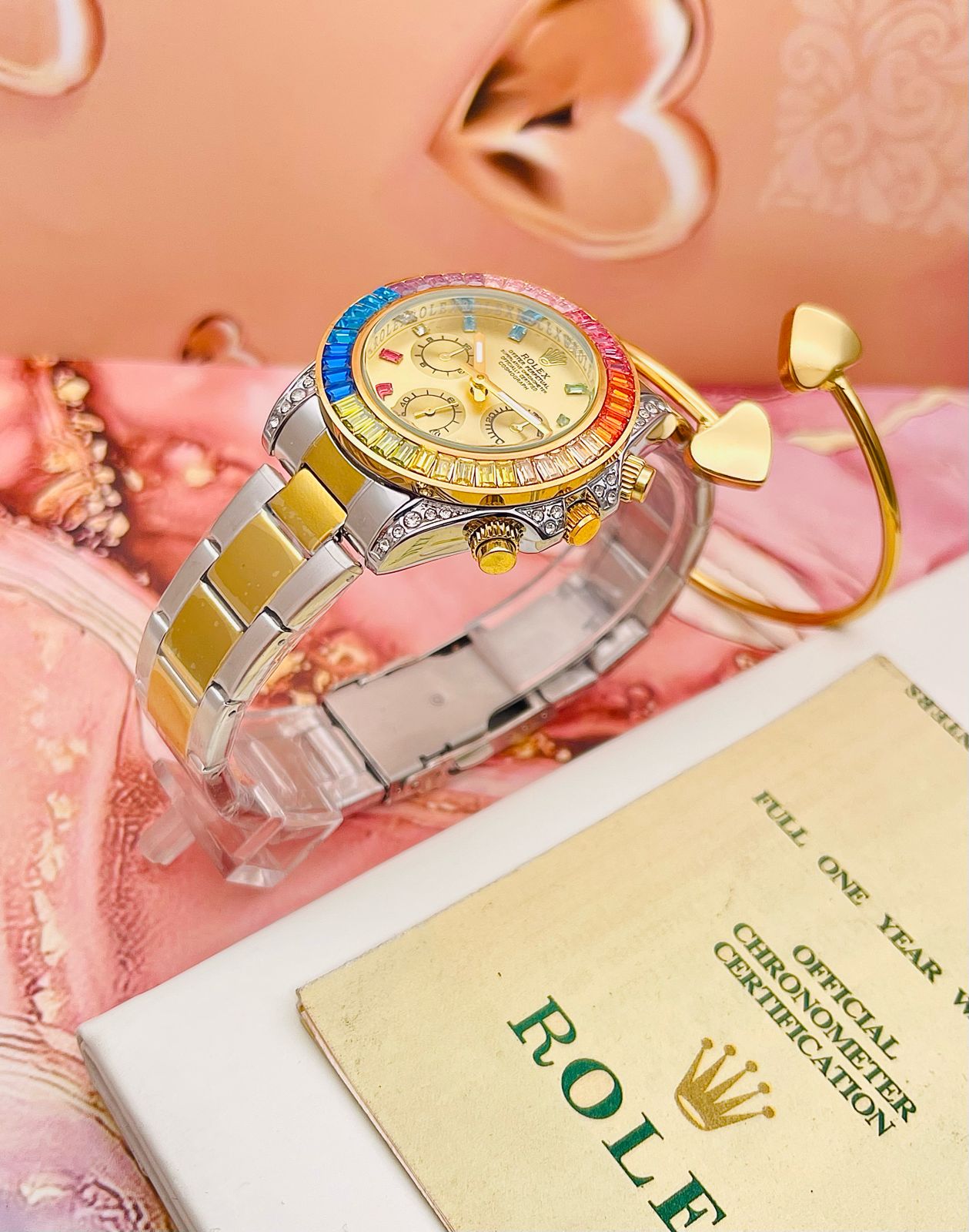 Reloj Rolex Daytona Piedras Mujer