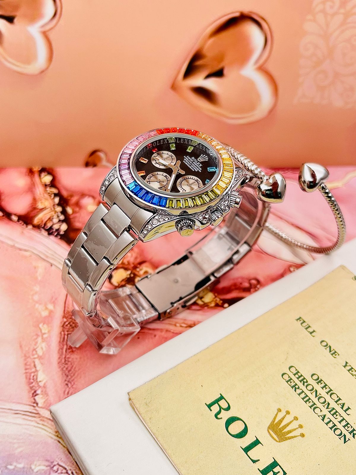 Reloj Rolex Daytona Piedras Mujer